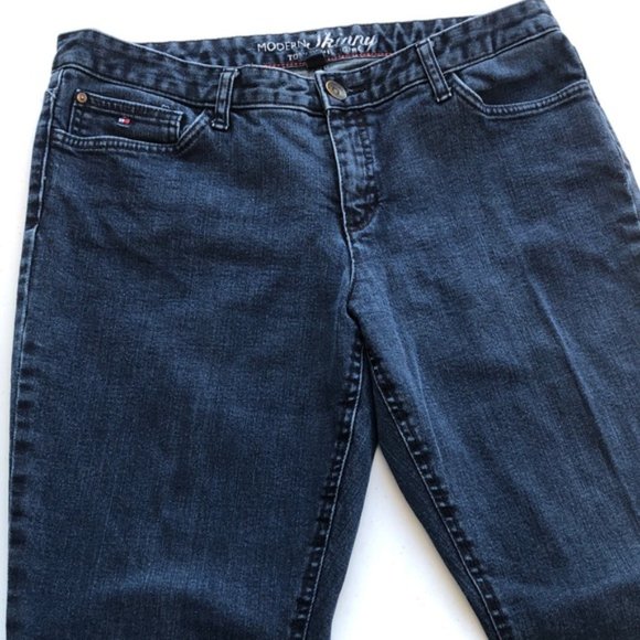 VINTAGE TOMMY HILFIGER MODERN SKINNY JEANS 12/31x27 😎 - Picture 10 of 11